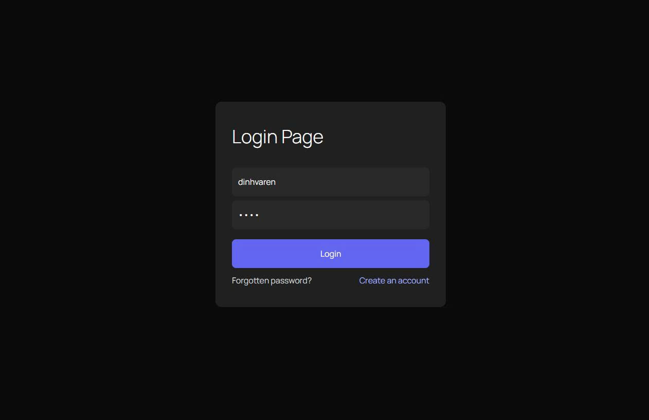 Login form